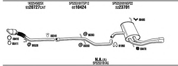 FONOS SET28170 Exhaust System